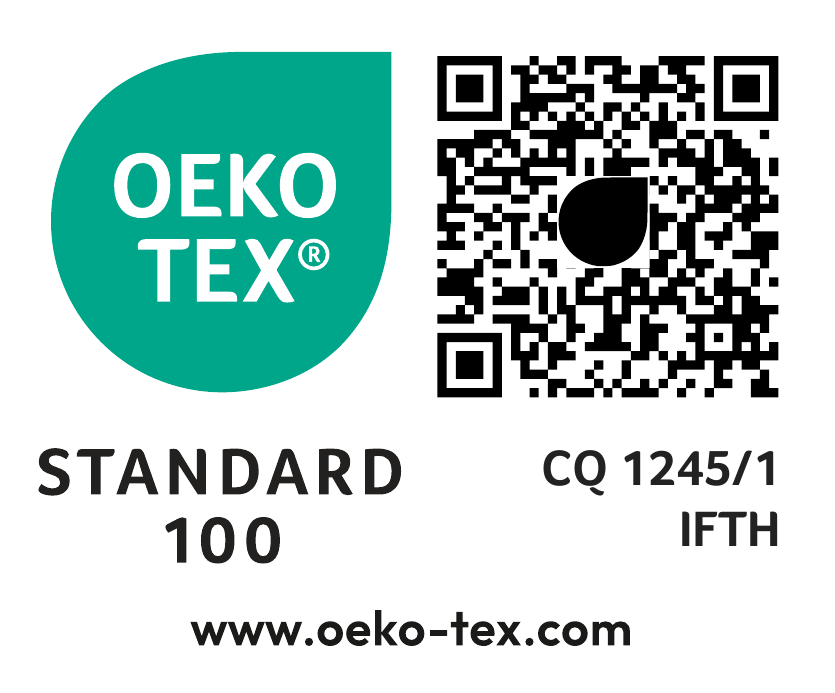 SCF certifié oeko-tex standard 100 class I - numéro de certificat